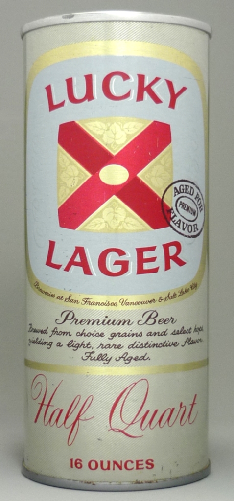 Lucky Lager Aged/Flavor Beer 16 Oz Tab Top Can
