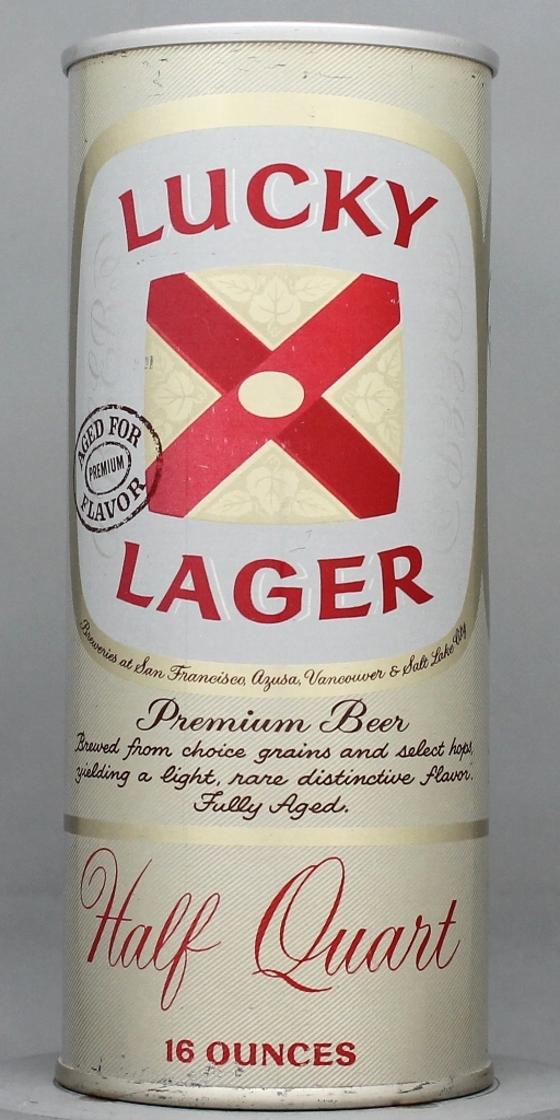 Lucky Lager Aged For Flavor Beer 16 Oz Zip/Tab Top Can