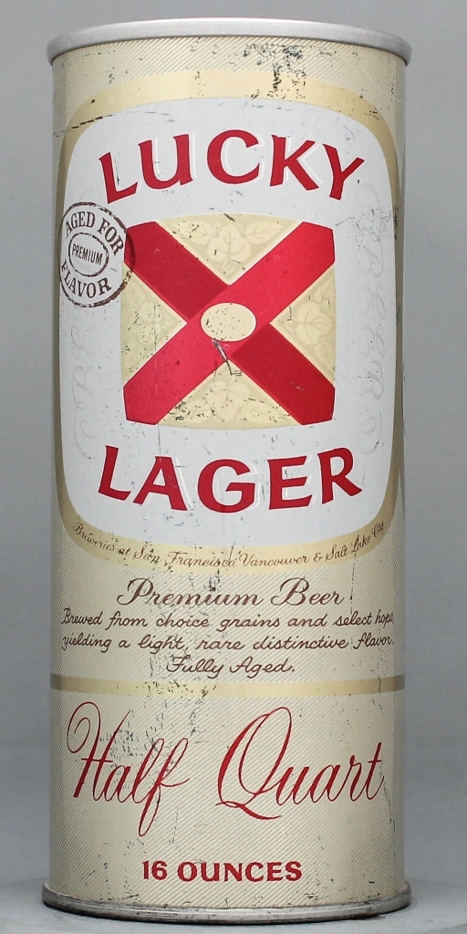 Lucky Lager Aged For Flavor Beer 16 Oz Tab Top Can