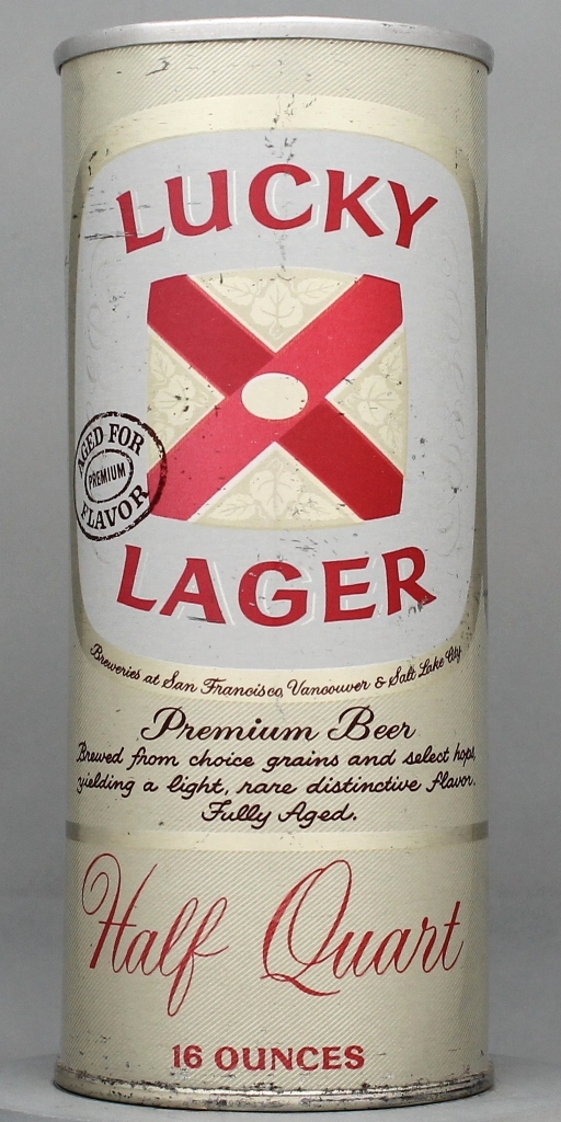 Lucky Lager Aged For Flavor Beer 16 Oz Tab Top Can