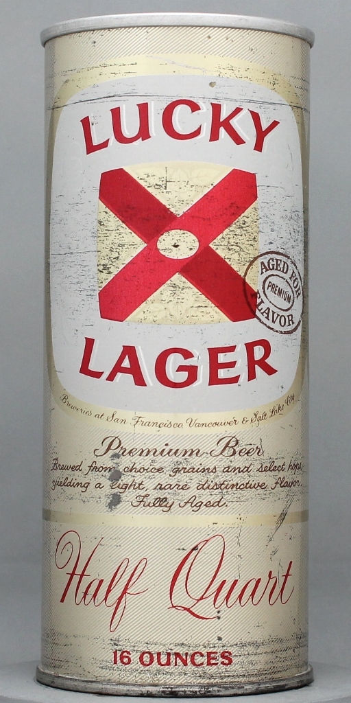 Lucky Lager Aged For Flavor Beer 16 Oz Tab Top Can