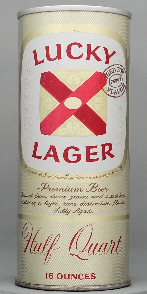 Lucky Lager Aged For Flavor Beer 16 Oz Tab Top Can