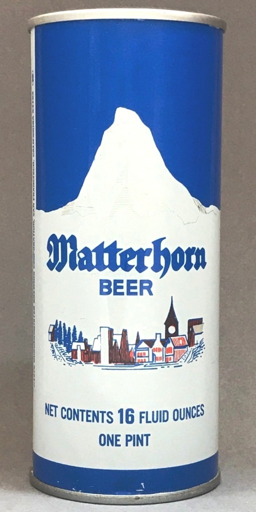 Matterhorn Beer 16 Oz Tab Top Can