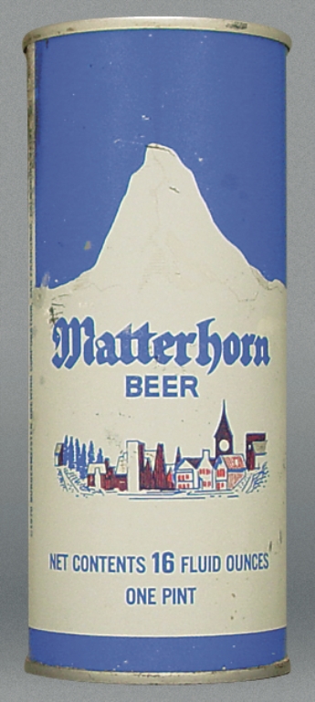 Matterhorn Beer 16 Oz Tab Top Can