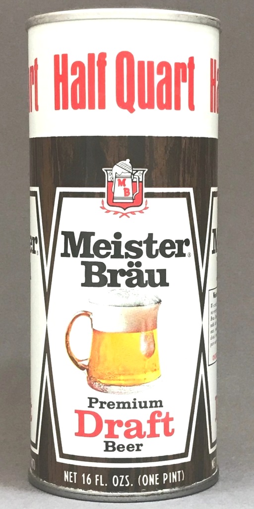 Meister Brau Premium Draft 16 Oz Tab Top Can