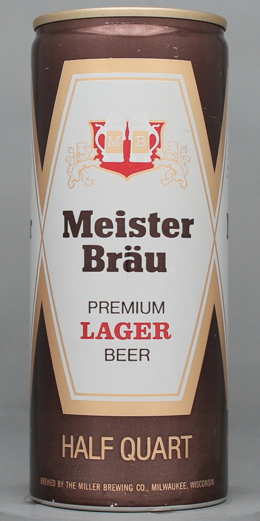 Meister Brau Premium Lager Beer 16 Oz Tab Top Can