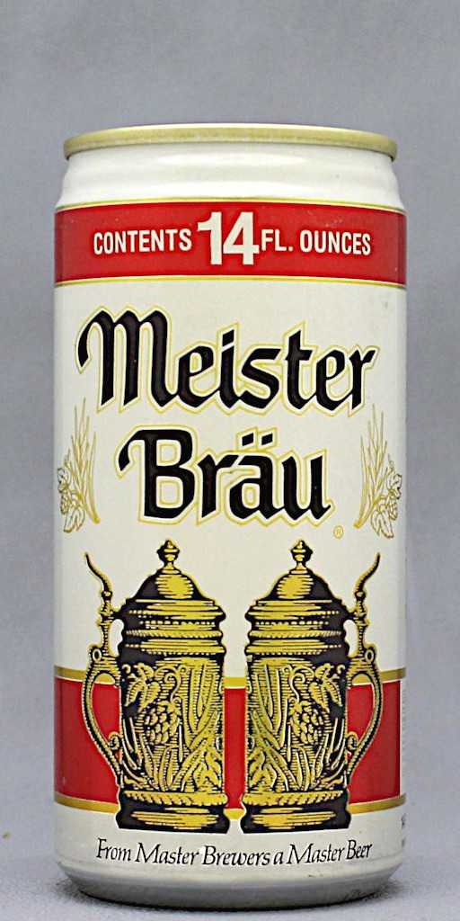 Meister Brau Beer 14 Oz Tab Top Can