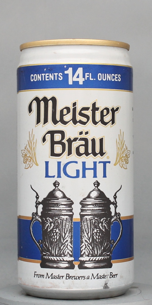 Meister Brau Light Beer 14 Oz Tab Top Can