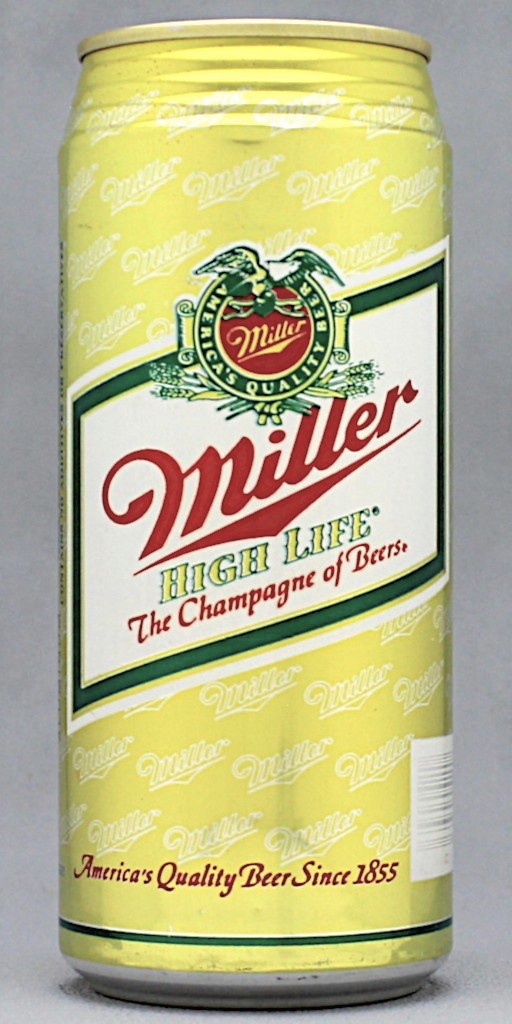 Miller High Life The Champagne Of Beer 16 Oz Tab Top Can