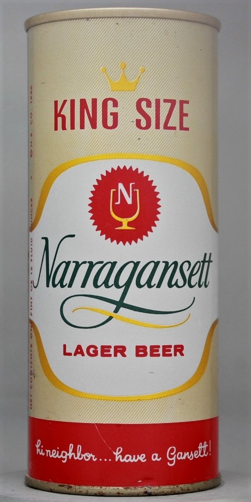 Narragansett Lager Beer 16 Oz Tab Top Can
