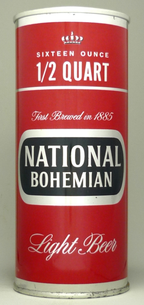 National Bohemian Light Beer 16 Oz Zip Top Can