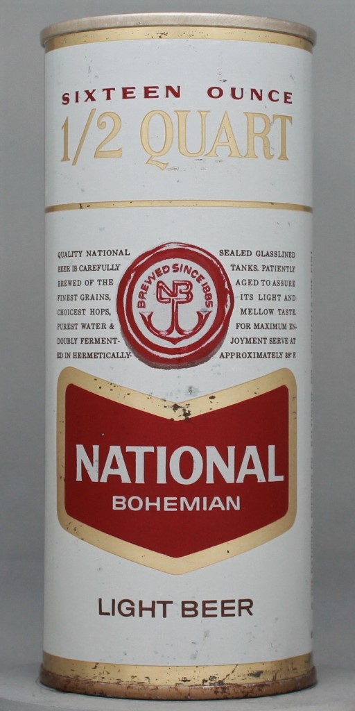 National Bohemian Light Beer 16 Oz Tab Top Can