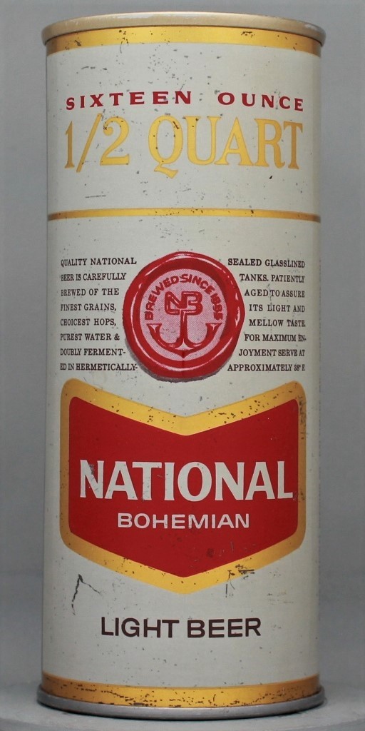 National Bohemian Light Beer 16 Oz Tab Top Can
