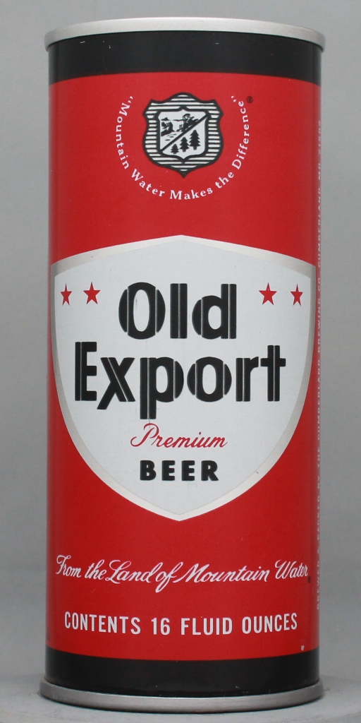 Old Export Premium Beer 16 Oz Tab Top Can