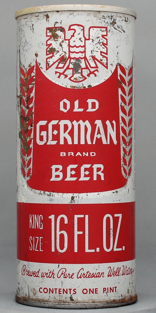 Old German Brand Beer 16 Oz Tab Top Can