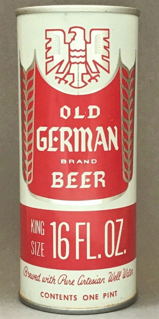 Old German Brand Beer 16 Oz Tab Top Can