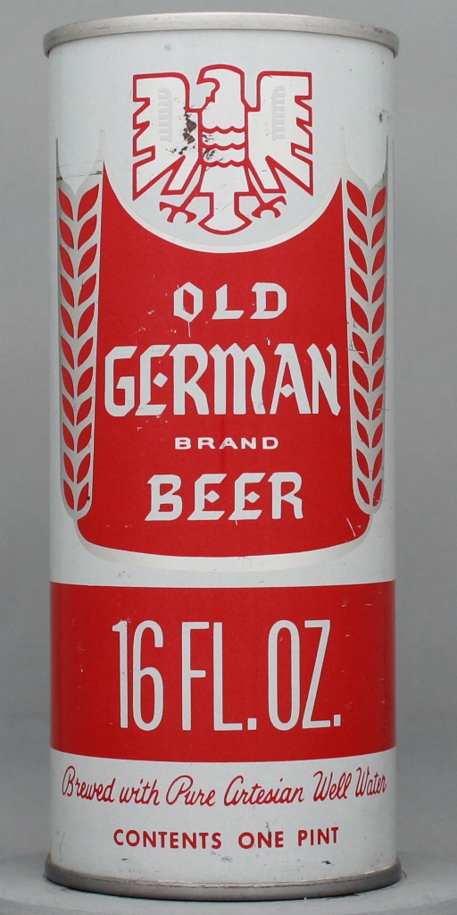 Old German Brand Beer 16 Oz Tab Top Can
