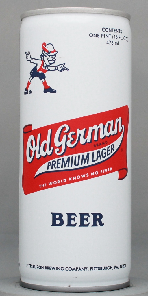 Old German Brand Premium Lager Beer 16 Oz Tab Top Can