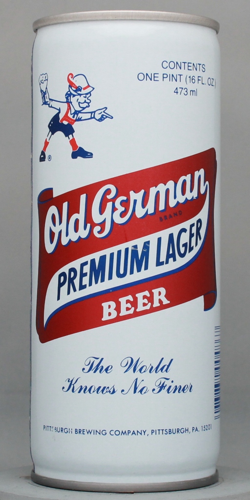 Old German Brand Premium Lager Beer 16 Oz Tab Top Can