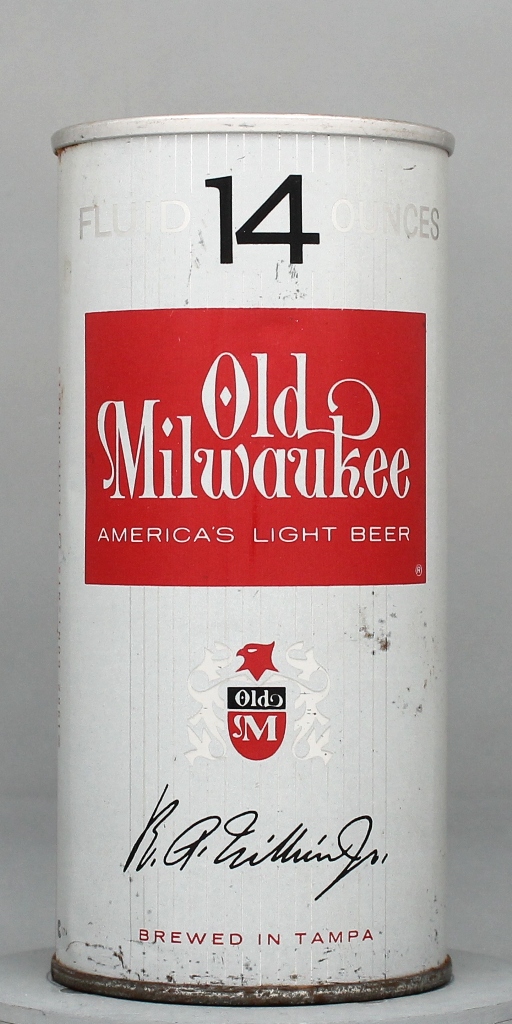 Old Milwaukee America's Light Beer 14 Oz Tab Top Can