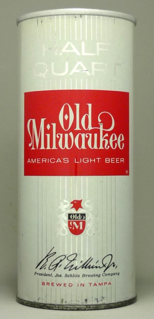 Old Milwaukee America's Light Beer 16 Oz Tab Top Can