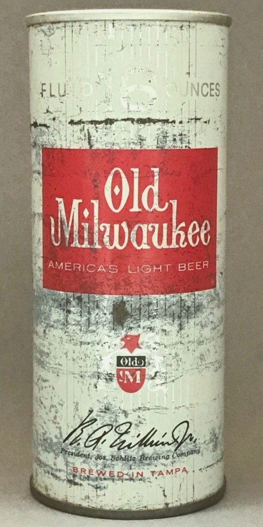 Old Milwaukee America's Light Beer 16 Oz Tab Top Can
