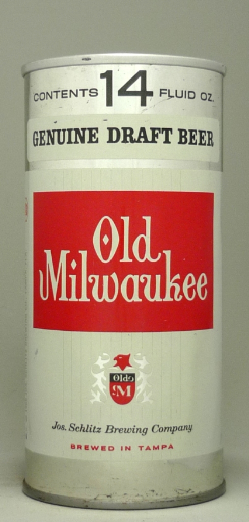 Old Milwaukee Genuine Draft 14 Oz Tab Top Can