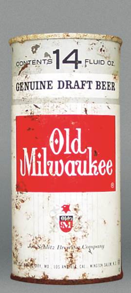 Old Milwaukee Genuine Draft 14 Oz Tab Top Can