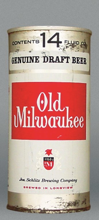 Old Milwaukee Genuine Draft 14 Oz Tab Top Can