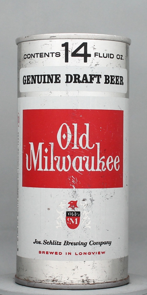 Old Milwaukee Genuine Draft 14 Oz Tab Top Can