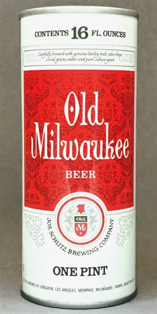 Old Milwaukee Beer 16 Oz Tab Top Can