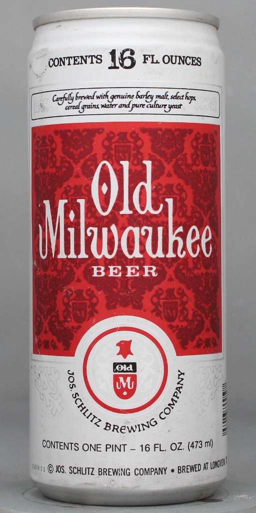 Old Milwaukee Beer 16 Oz Tab Top Can