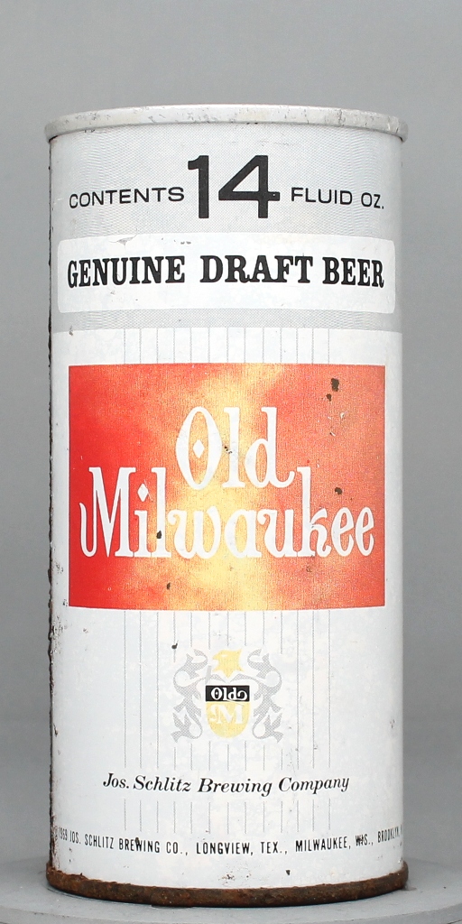 Old Milwaukee Genuine Draft 14 Oz Tab Top Can