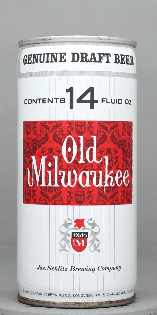 Old Milwaukee Genuine Draft 14 Oz Tab Top Can
