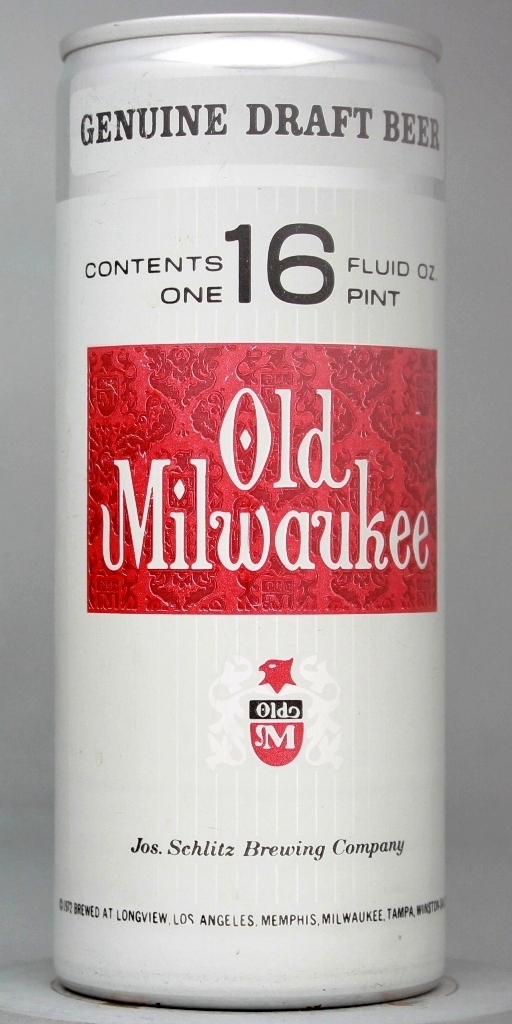 Old Milwaukee Genuine Draft 16 Oz Tab Top Can