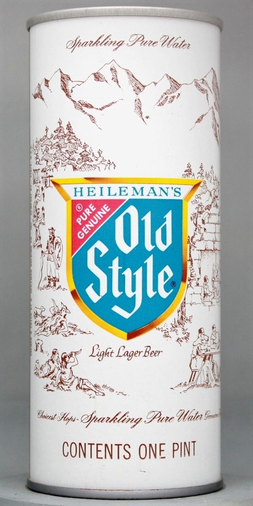 Old Style Light Lager Beer 16 Oz Tab Top Can