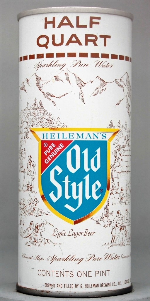 Old Style Light Lager Beer 16 Oz Tab Top Can