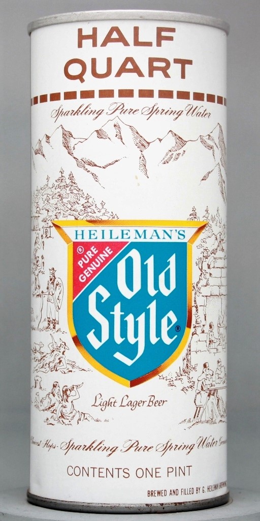 Old Style Light Lager Beer 16 Oz Tab Top Can