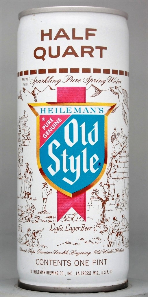 Old Style Light Lager Beer 16 Oz Tab Top Can
