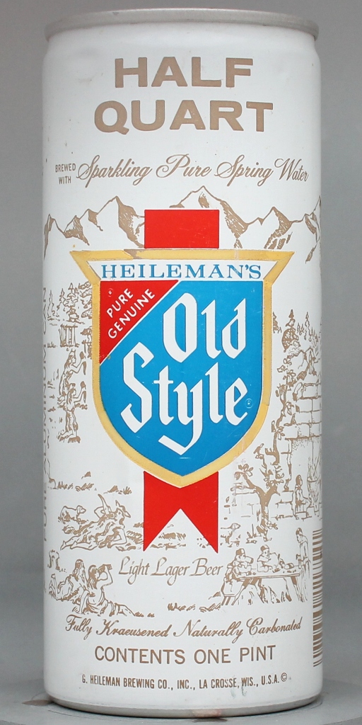 Old Style Light Lager Beer 16 Oz Tab Top Can