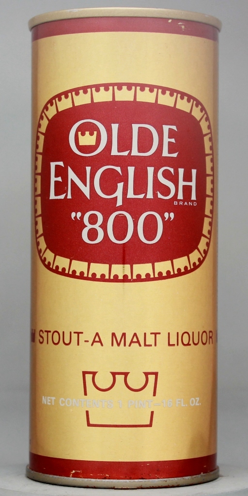 Olde English Brand 800 Stout-a Malt Liquor 16 Oz Tab Top Can