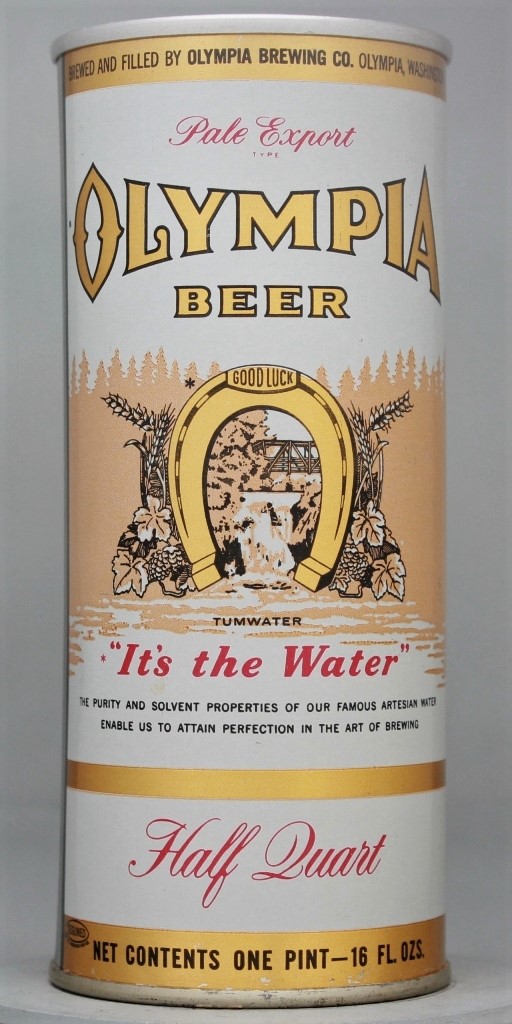 Olympia Pale Export Type Beer 16 Oz Zip/Tab Top Can