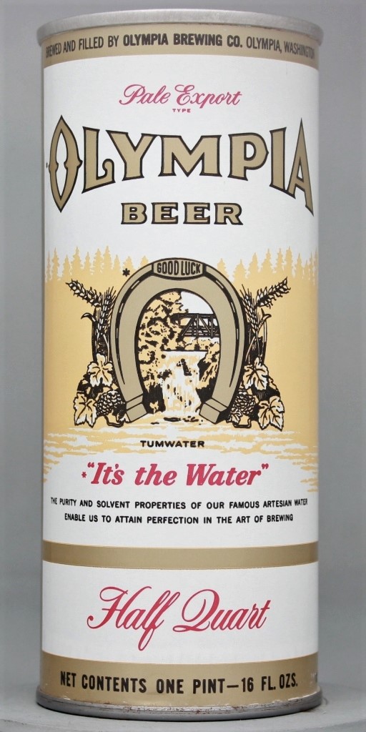 Olympia Pale Export Type Beer 16 Oz Tab Top Can
