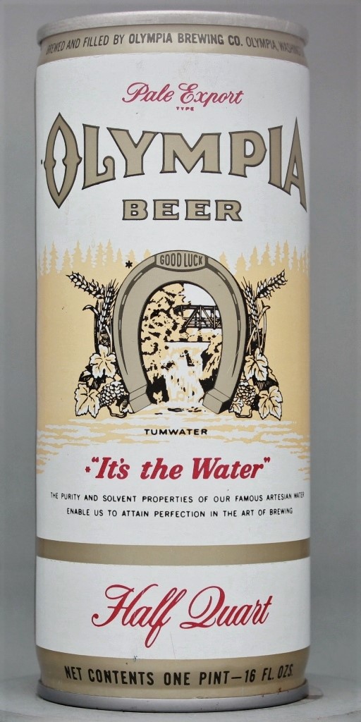 Olympia Pale Export Type Beer 16 Oz Tab Top Can