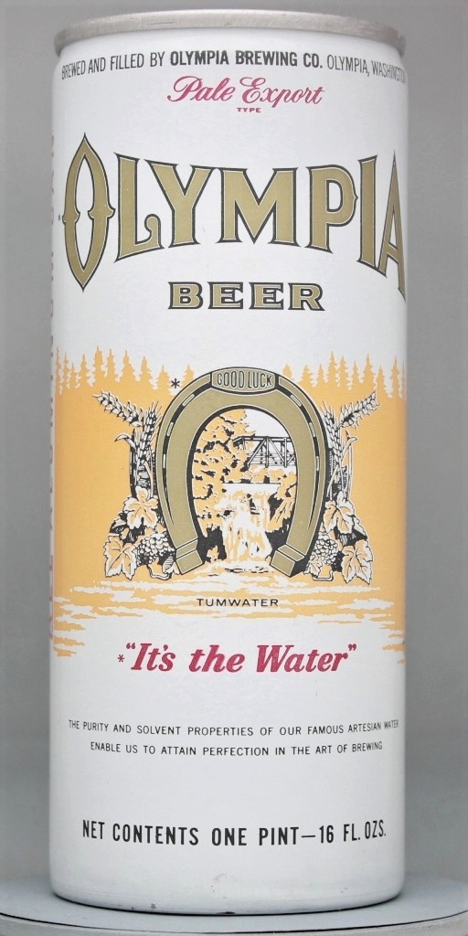Olympia Pale Export Type Beer 16 Oz Tab Top Can