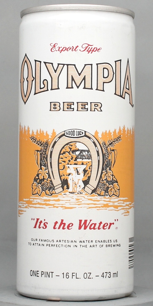 Olympia Pale Export Type Beer 16 Oz Tab Top Can