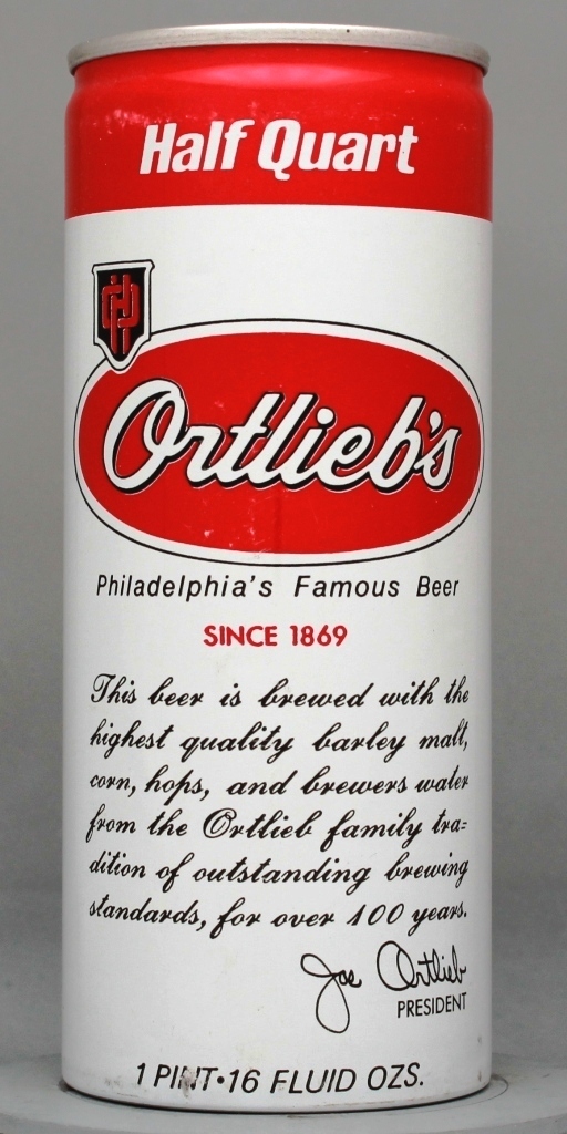 Ortlieb's Philadelphia's Famous Beer 16 Oz Tab Top Can