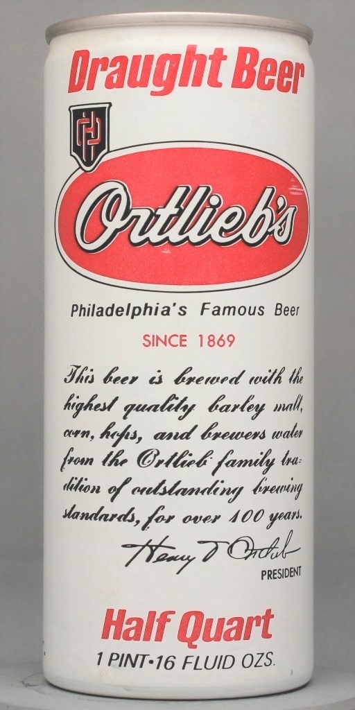 Ortlieb's Draught Beer Draft 16 Oz Tab Top Can