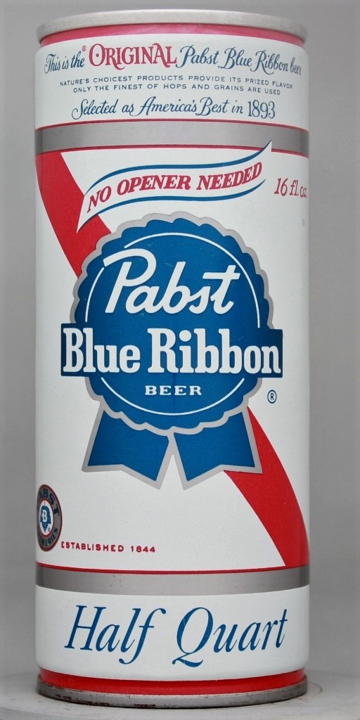 Pabst Blue Ribbon Beer 16 Oz Tab Top Can