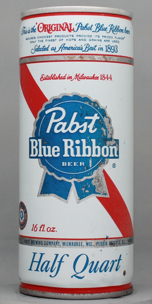 Pabst Blue Ribbon Beer 16 Oz Tab Top Can